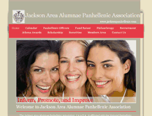 Tablet Screenshot of jacksonpanhellenic.com